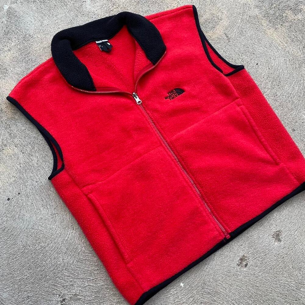 Vintage Red The North Face Fleece Vest